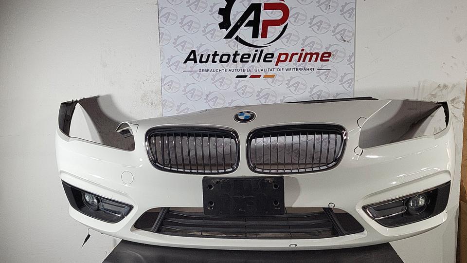 BMW 116 F20 2012 Stoßstange vorne Weiß Original N09 – Bild 2