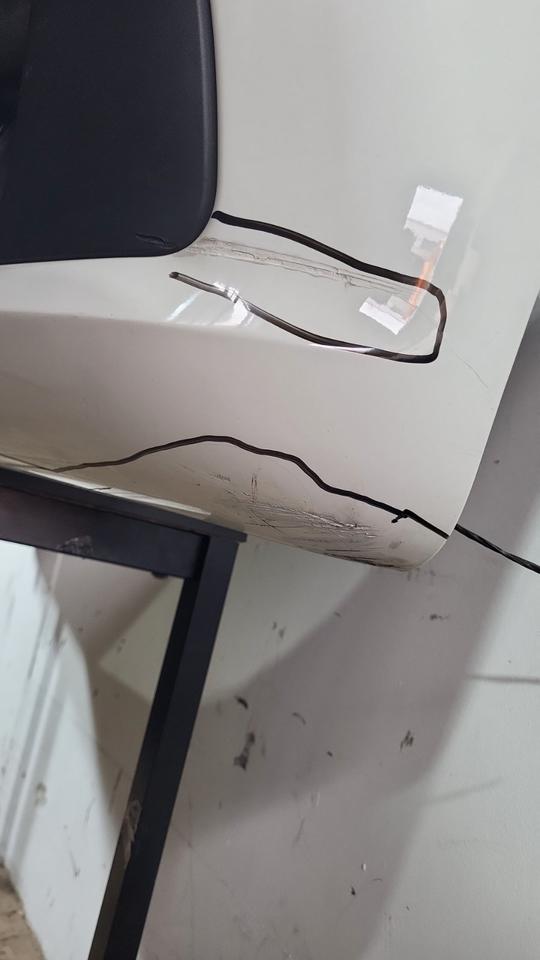 BMW 116 F20 2012 Stoßstange vorne Weiß Original N09 – Bild 3