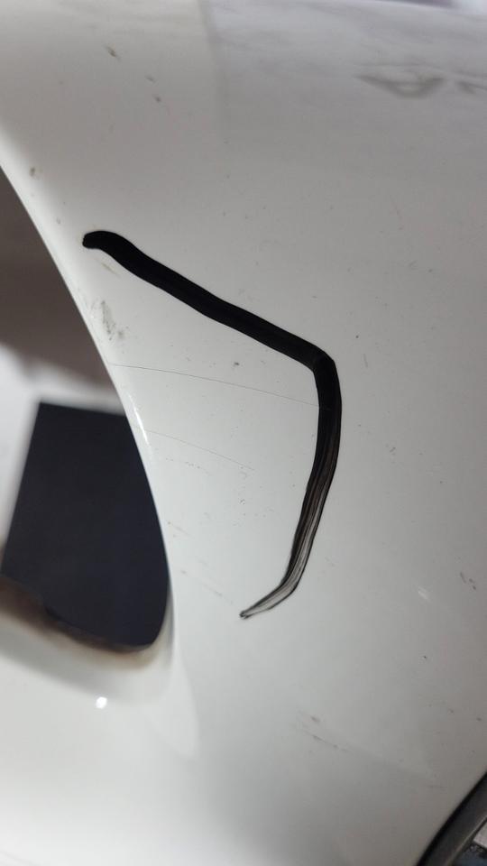 BMW 116 F20 2012 Stoßstange vorne Weiß Original N09 – Bild 8