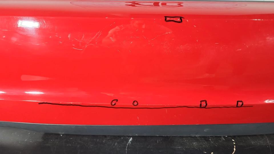 Audi A3 8P Sportback Stoßstange Hinten 8P4807303G LY3J Rot N05 – Bild 6