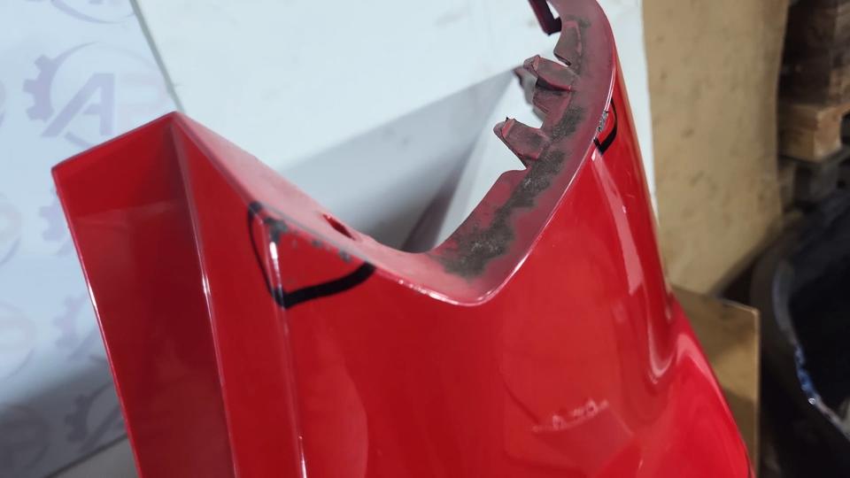 Audi A3 8P Sportback Stoßstange Hinten 8P4807303G LY3J Rot N05 – Bild 8