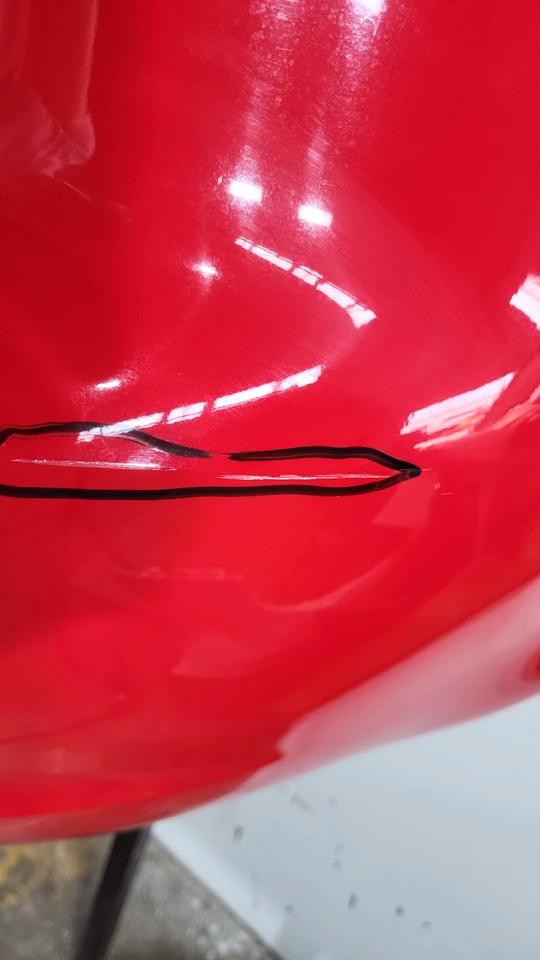 Audi A3 8P Sportback Stoßstange Hinten 8P4807303G LY3J Rot N05 – Bild 9