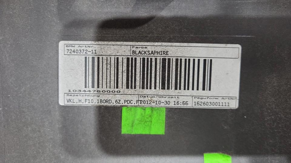 BMW 5er F10 Stoßstange hinten PDC Black Sapphire 475 N23 – Bild 5