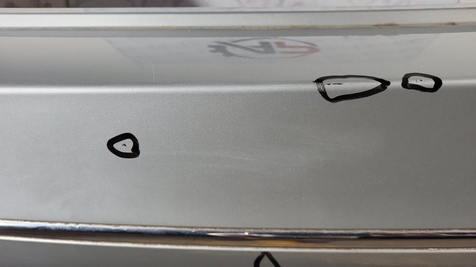 BMW F10 528i Stoßstange hinten Silber Metallic Original 2014 N12 – Bild 7