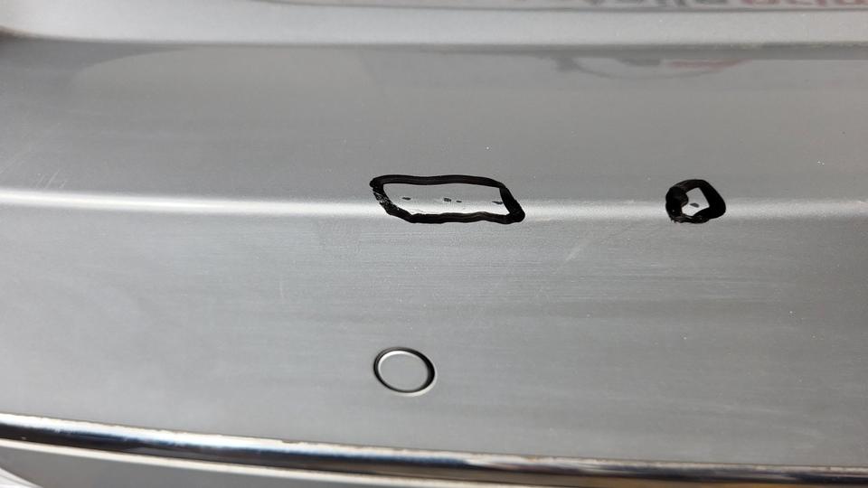 BMW F10 528i Stoßstange hinten Silber Metallic Original 2014 N12 – Bild 8
