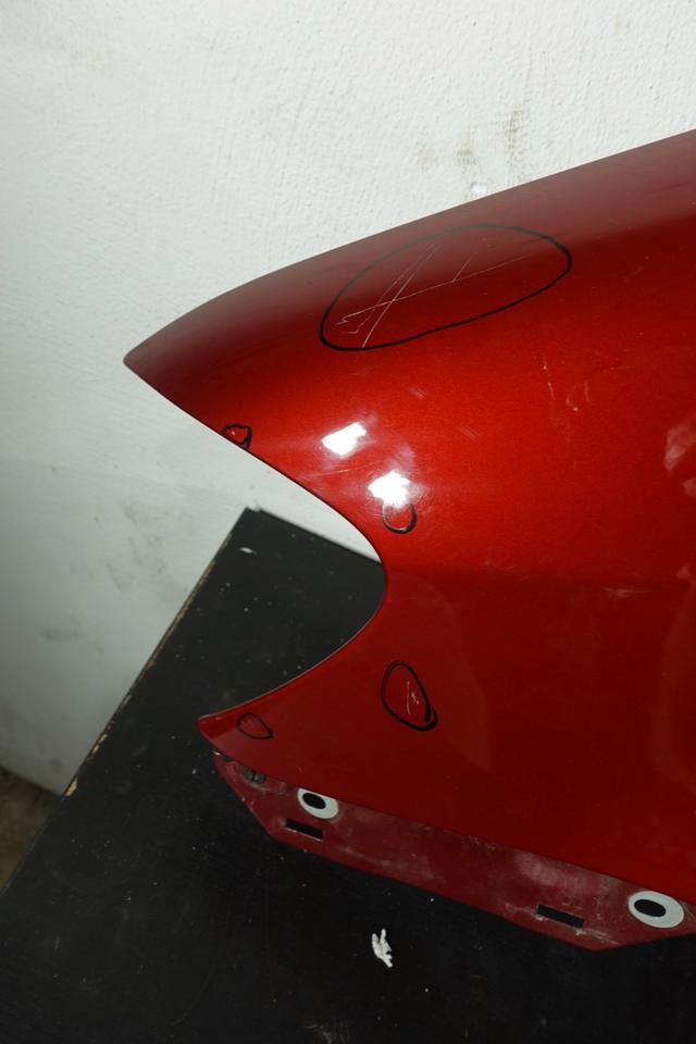 VW Touran 1T Kotflügel vorne links Original Rot 2003–2010 M39 – Bild 6