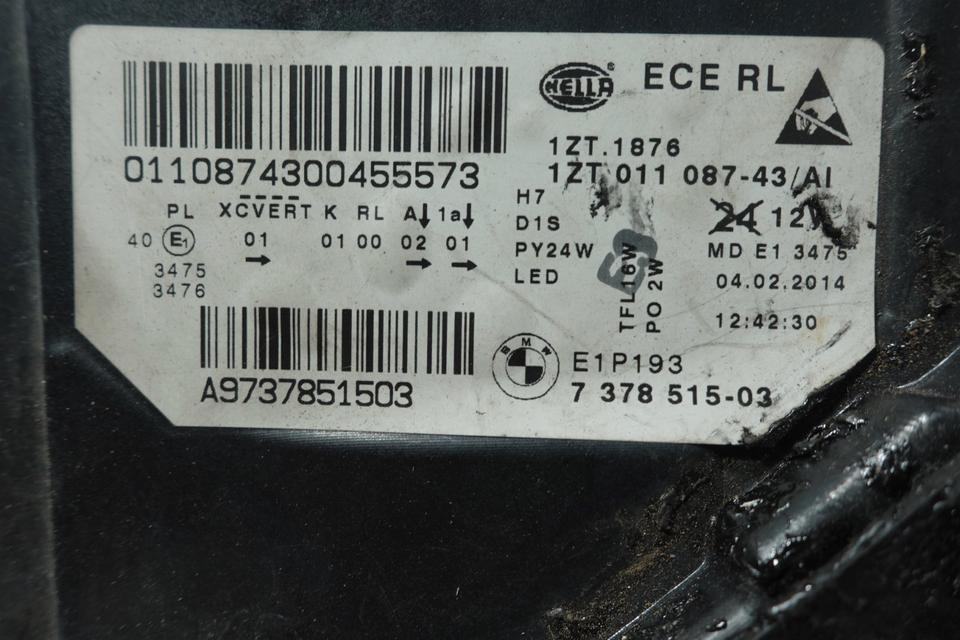BMW F10 F11 Xenon LED Scheinwerfer Links Original 7378515 N12 – Bild 15