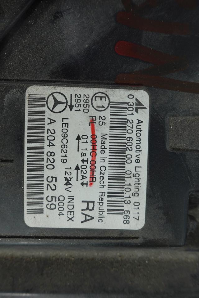 Mercedes C180 W204 Halogen Scheinwerfer Rechts A2048205259 N18 – Bild 13