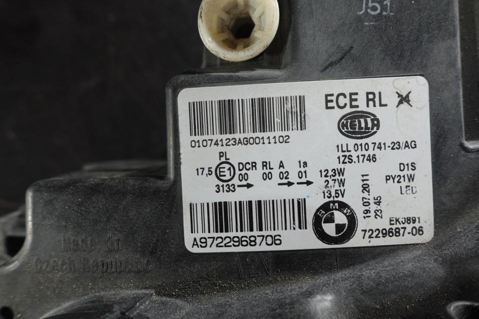 BMW 116i F20 Xenon LED Scheinwerfer Links 7229687 Original N16 – Bild 14