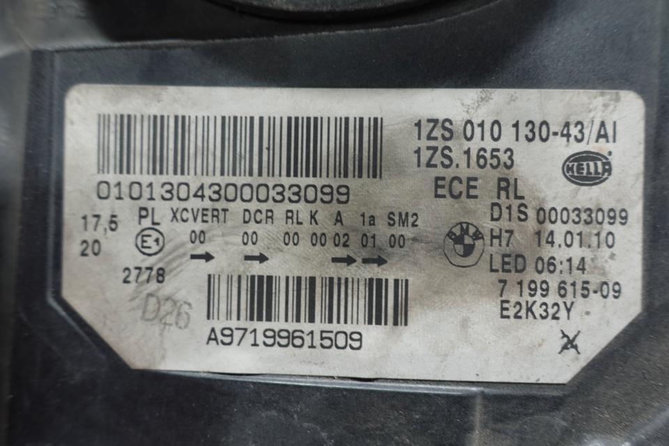 BMW 535i GT F07 Xenon LED Scheinwerfer Links 7199615 N10 – Bild 16