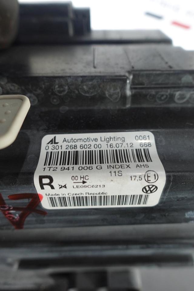 VW Touran 1T Halogen Scheinwerfer rechts 1T2 941 006 G N17 – Bild 15