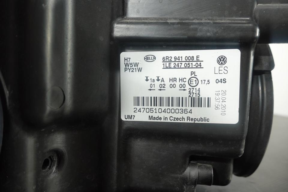 VW Polo 6R Scheinwerfer Rechts H7 Hella 2009–2014 M24 – Bild 13