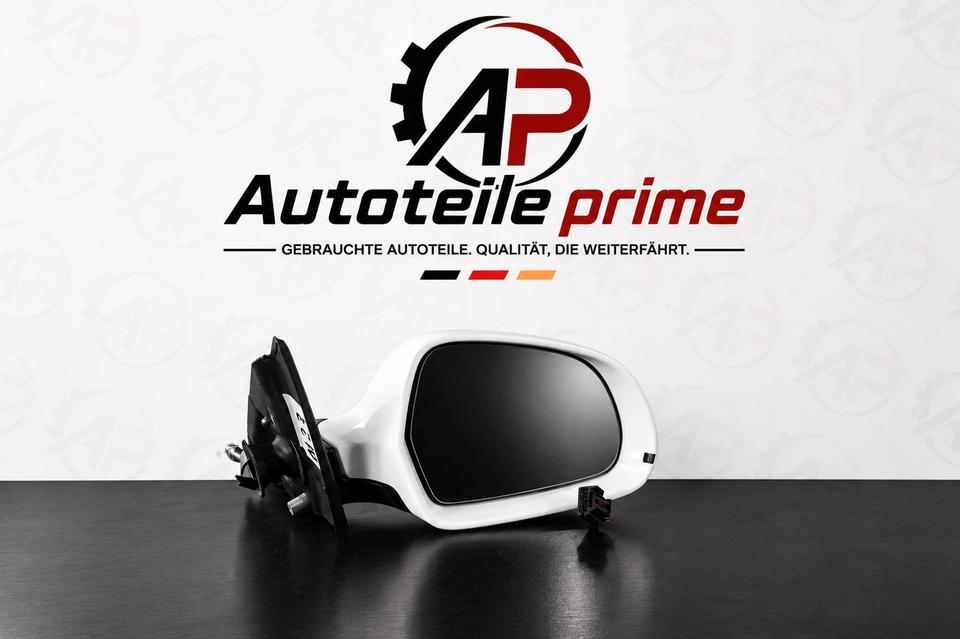 Audi A4 B8 Außenspiegel Rechts Elektrisch Weiß 8K2857410F M23 – Bild 2