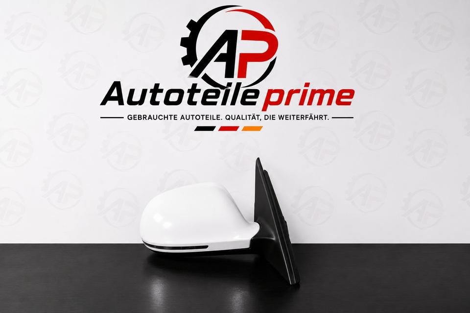 Audi A4 B8 Außenspiegel Rechts Elektrisch Weiß 8K2857410F M23 – Bild 6