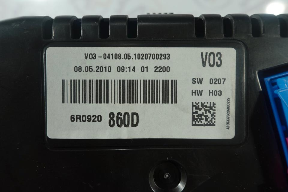 Original VW Polo 6R Kombiinstrument Tacho 6R0920860D M24 – Bild 7