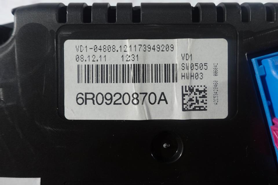 Vw Seat Skoda Kombiinstrument Tacho 6R0920870A M25 – Bild 8