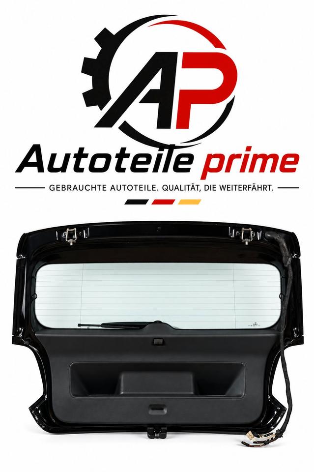 VW Polo 6R Heckklappe Kofferraumklappe komplett Schwarz 2010 M24 – Bild 2