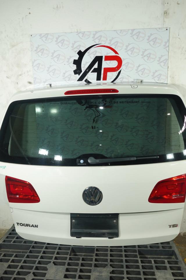 VW Touran 1T Heckklappe Weiß B9A 1T0827025Q Scheibe Leuchten M38 – Bild 3