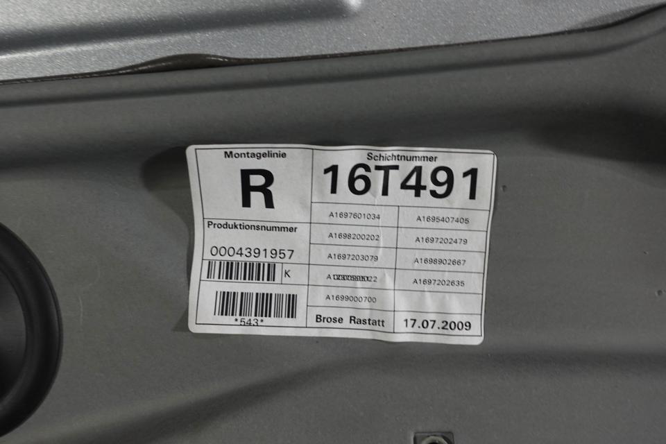 Mercedes B-Klasse W245 B170 Tür vorne rechts Polarsilber 2009 M40 – Bild 8