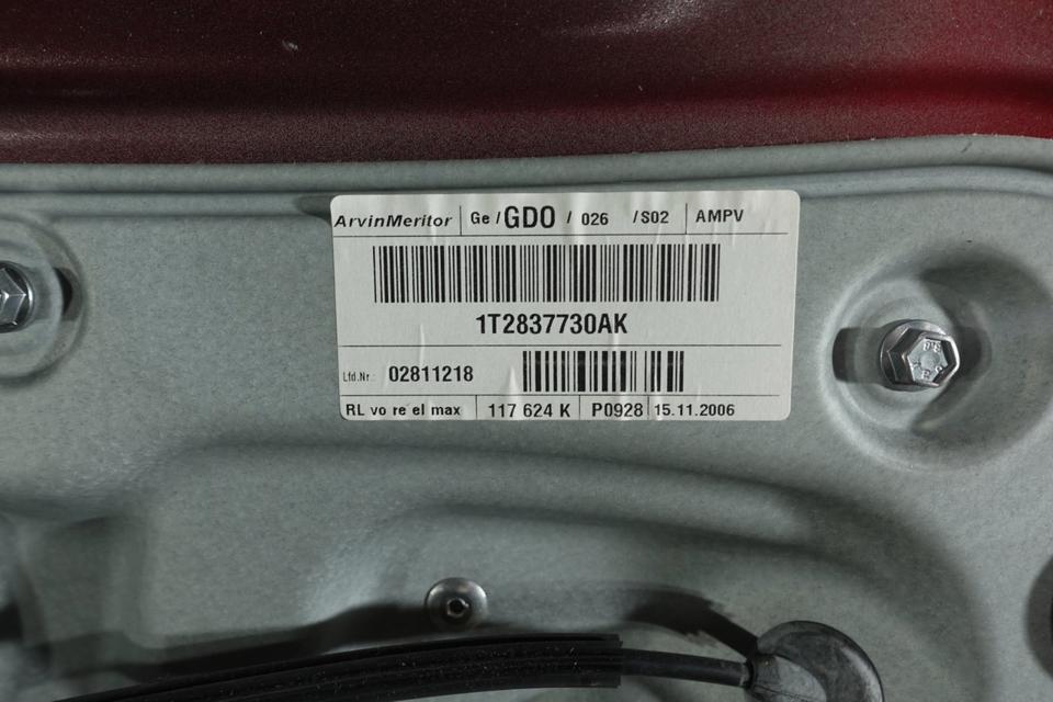 VW Touran 1T Tür vorne rechts Beifahrertür Rot A3W 2007 M39 – Bild 5
