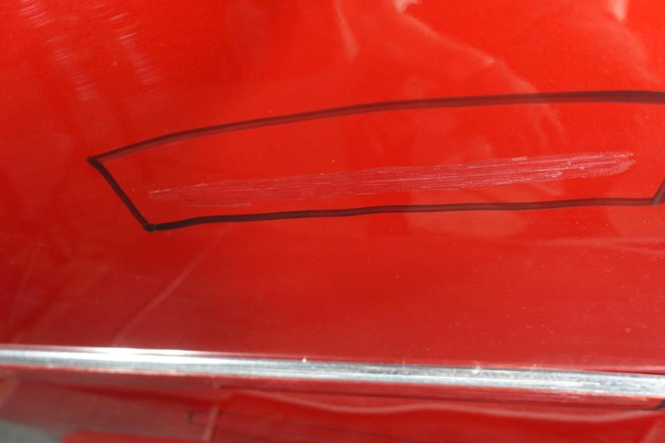 VW Touran 1T Tür hinten links Fahrerseite Rot A3W 2007 M39 – Bild 3