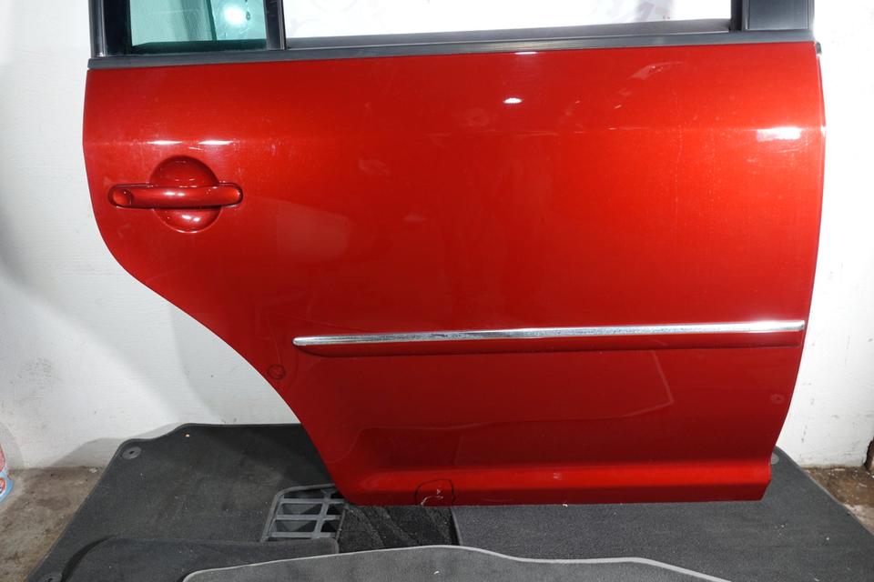 VW Touran 1T Tür hinten rechts Beifahrerseite Rot A3W 2007 M39 – Bild 2