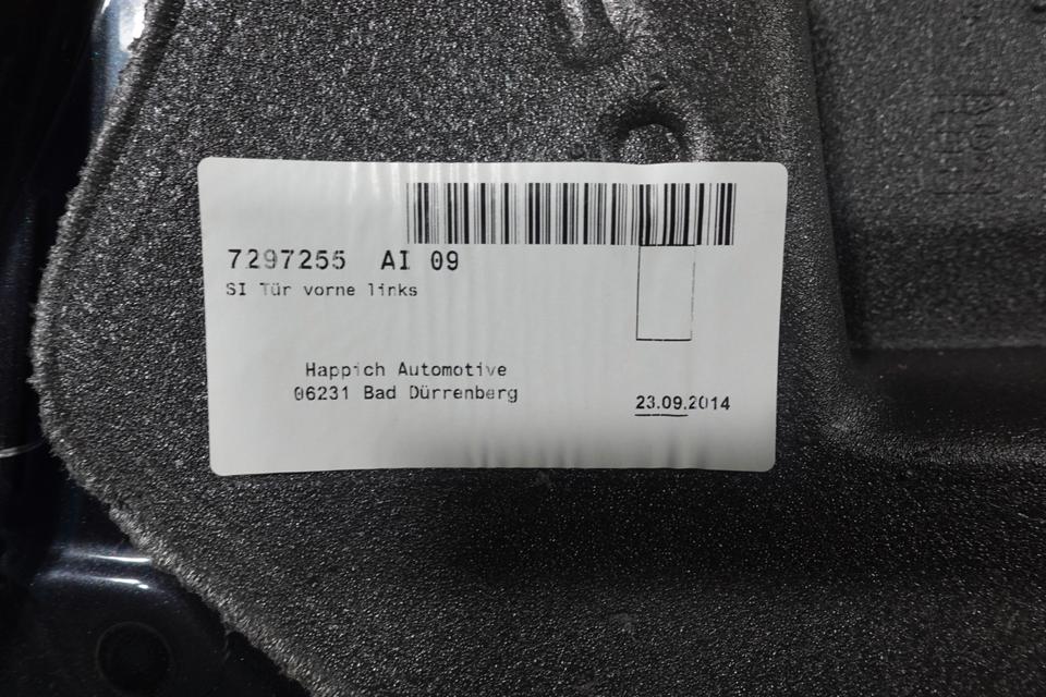 BMW 2er F45 218i Tür vorne links Fahrertür Black Sapphire2014 M30 – Bild 9