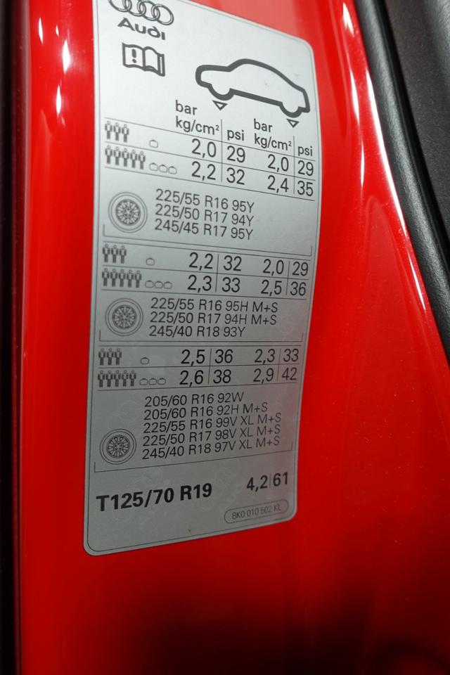Audi A4 B8 Tür vorne rechts Beifahrertür Rot 2011 N13 – Bild 5