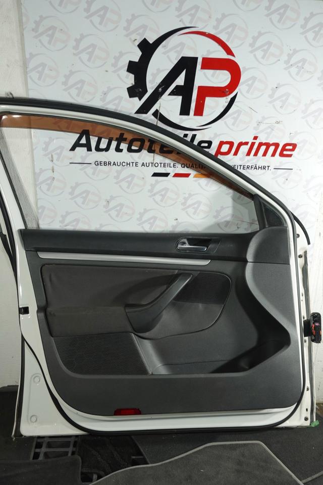 VW Golf 5 Variant 1K5 Tür vorne links Fahrertür Weiß 2009 N03 – Bild 3