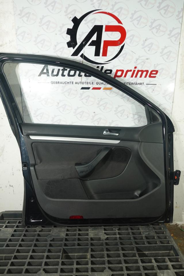 VW Golf 6 Variant AJ5 Tür vorne links Fahrertür Schwarz 2012 N20 – Bild 4