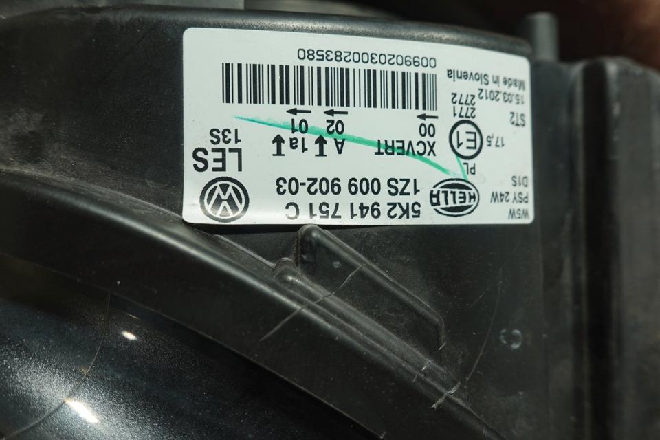 Vw Golf 6 Scheinwerfer links Halogen H7 Hella 2011 N20 – Bild 13