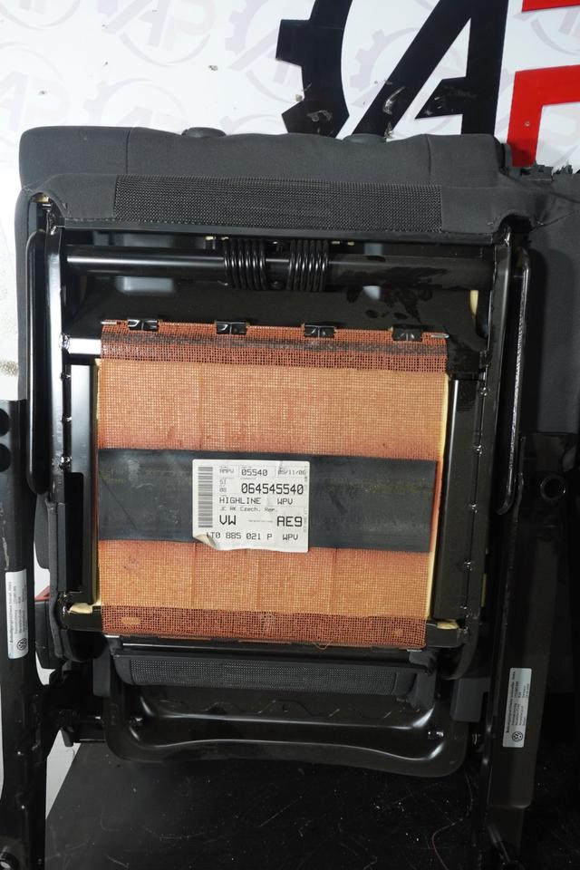 Touran 1T Rücksitze 2x Einzelsitz Stoff Schwarz 1T0885021P1T0 M38 – Bild 13