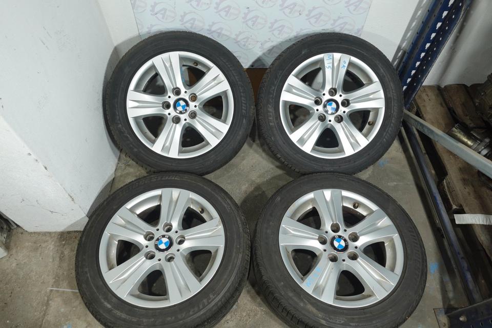 BMW Alufelgen 16 Zoll Radsatz 205/55 R16 Bridgestone 4 Stück M15 – Bild 2