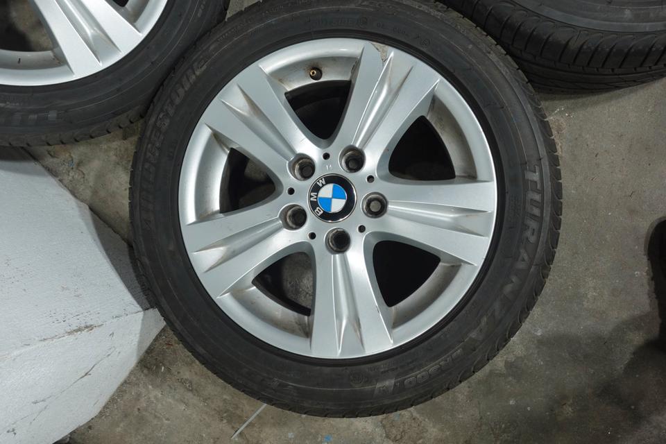 BMW Alufelgen 16 Zoll Radsatz 205/55 R16 Bridgestone 4 Stück M15 – Bild 3