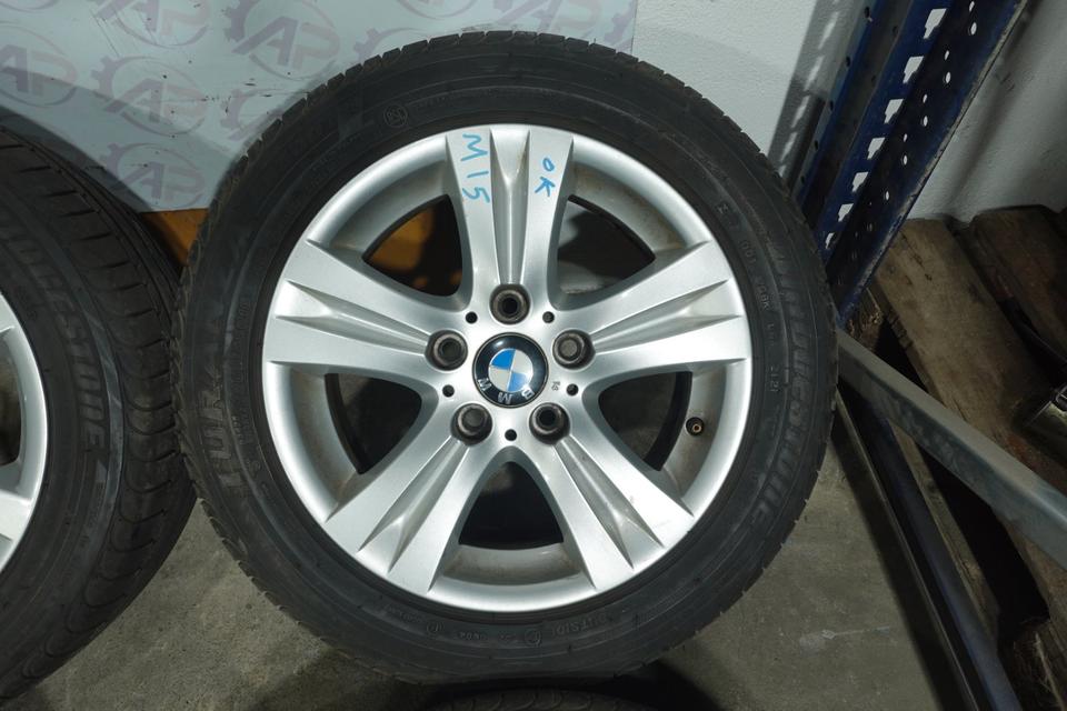 BMW Alufelgen 16 Zoll Radsatz 205/55 R16 Bridgestone 4 Stück M15 – Bild 5