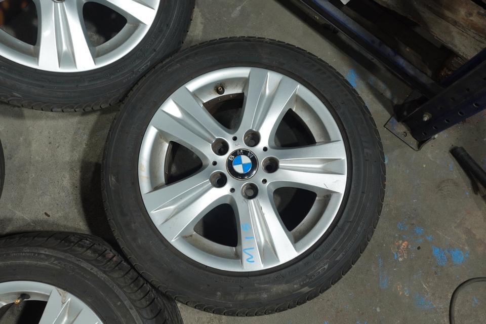 BMW Alufelgen 16 Zoll Radsatz 205/55 R16 Bridgestone 4 Stück M15 – Bild 6