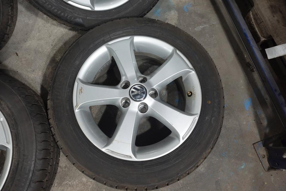 VW Alufelgen 16 Zoll Radsatz 205/60 R16 Bridgestone 4 Stück M24 – Bild 6