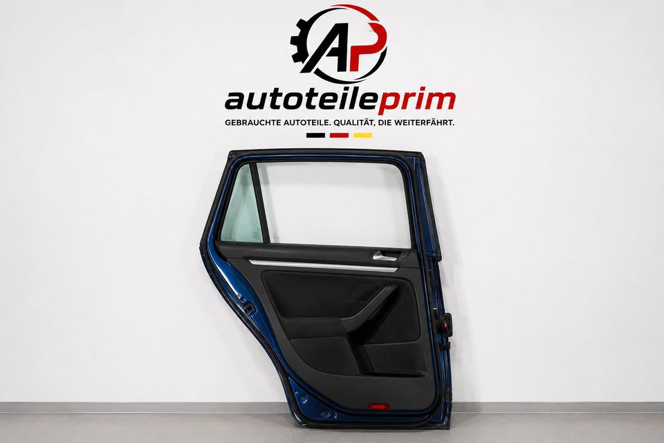 VW Golf 6 MK6 Tür hinten links komplett Blau nachlackiert N02 – Bild 2