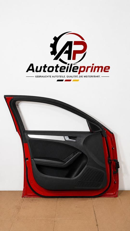 Audi A4 B8 8K Tür vorne links Fahrertür Rot komplett 2008 N13 – Bild 2