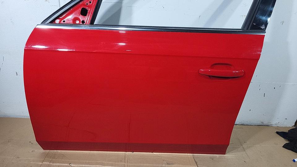Audi A4 B8 8K Tür vorne links Fahrertür Rot komplett 2008 N13 – Bild 4