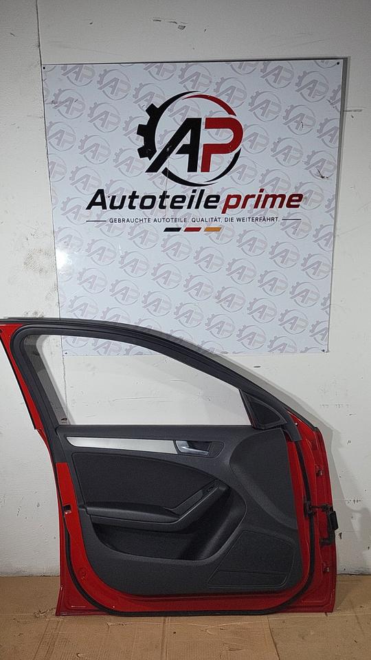 Audi A4 B8 8K Tür vorne links Fahrertür Rot komplett 2008 N13 – Bild 5
