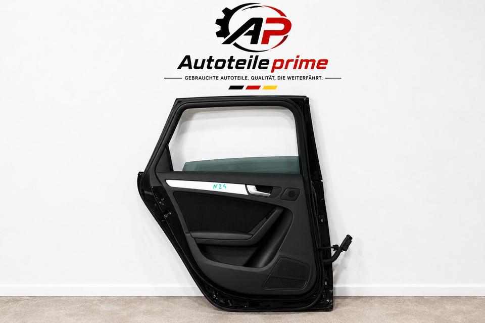 Audi A4 B8 8K Tür hinten links Schwarz komplett 2008–2015 N22 – Bild 2