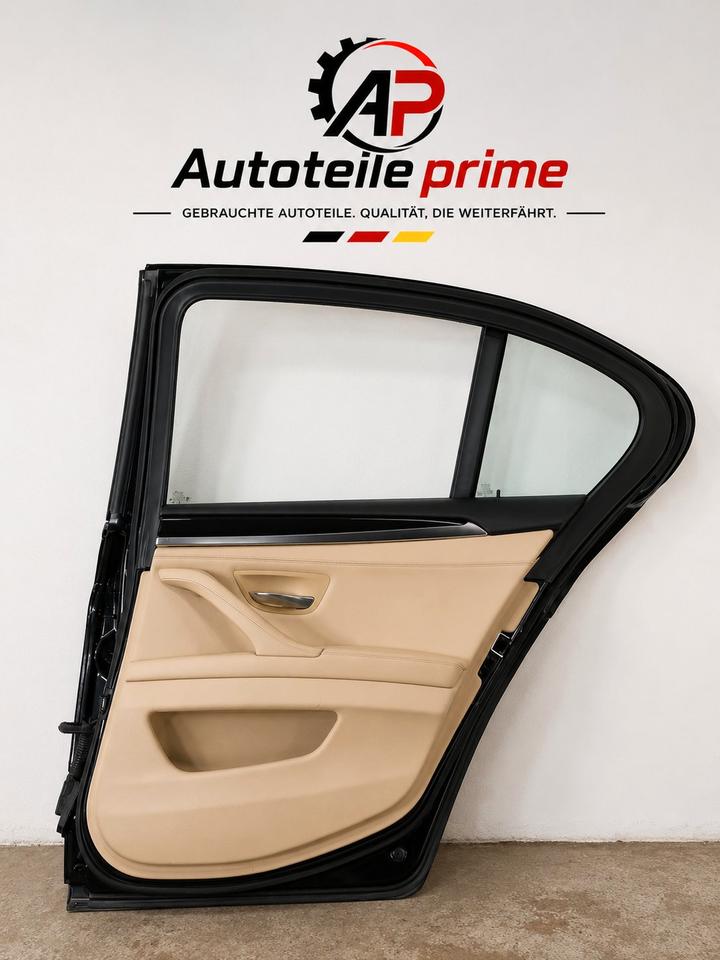 BMW 5er F10 520i Tür hinten rechts Schwarz komplett 2010–2017 N23 – Bild 2