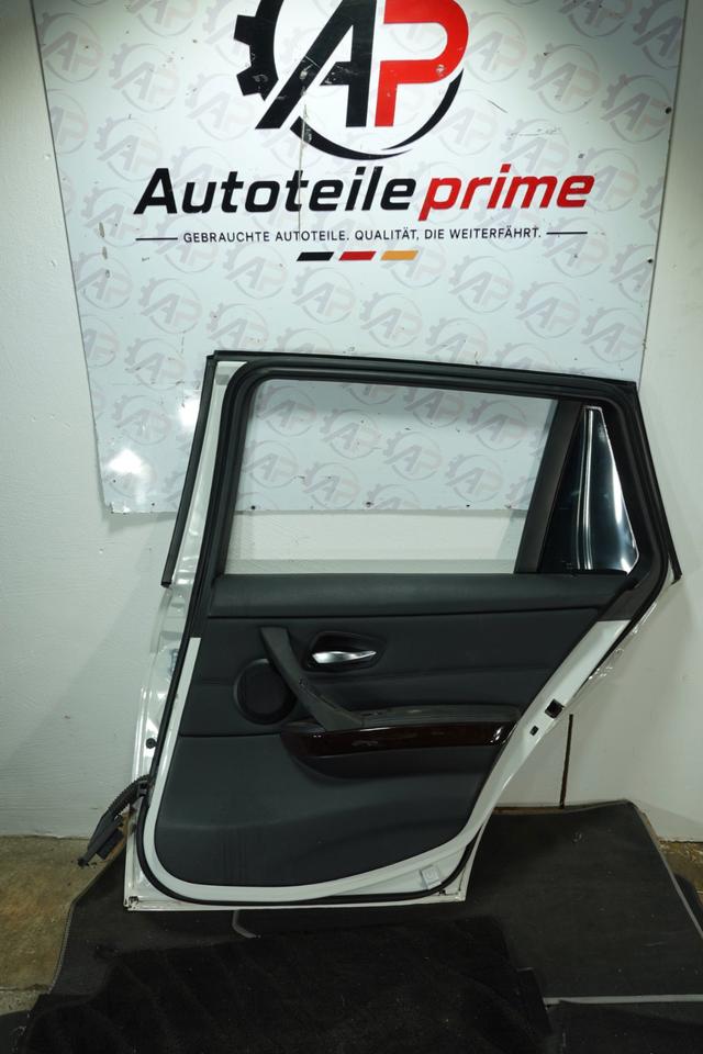 BMW 3er E91 LCI 320i Tür hinten rechts Weiß 2008–2012 Lager M18 – Bild 2