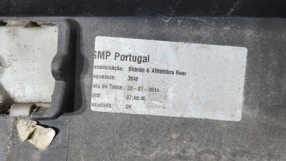 Original VW Sharan 7N Stoßstange hinten Schwarz Baujahr 2015 N07 – Bild 7