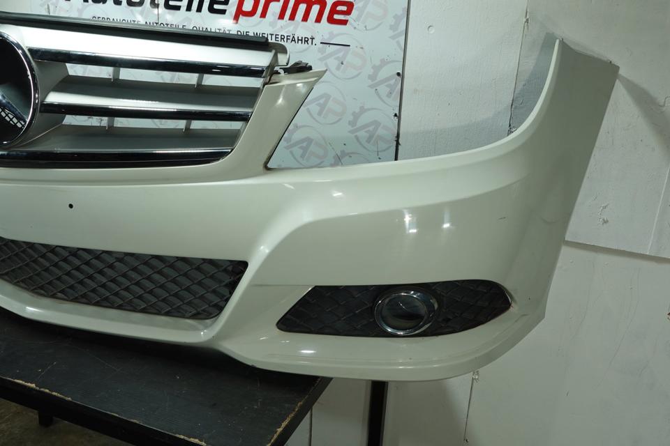 Mercedes C-Klasse 204 Stoßstange vorne Weiß N18 – Bild 3
