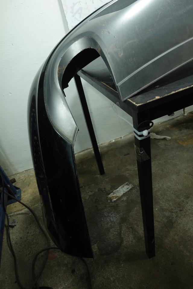 Audi A4 B8 Avant Stoßstange hinten Schwarz mit Diffusor 2011 N22 – Bild 2