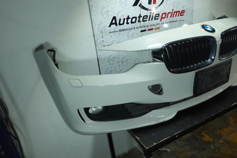 Original BMW 3er F30 F31 Stoßstange vorne Weiß 2013 M14 – Bild 4