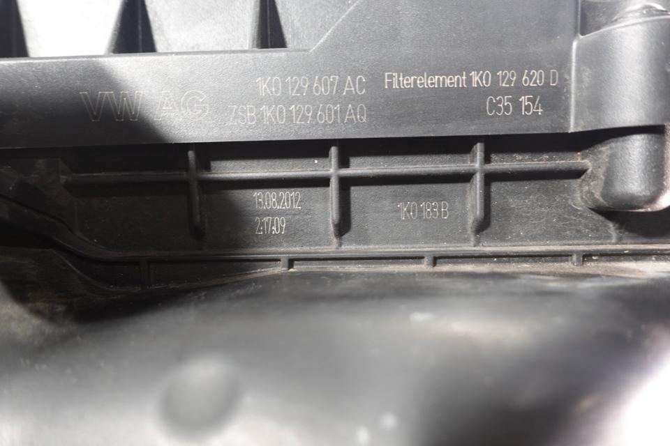 VW Touran 1T Luftfilterkasten 1K0129607AC 1K0129601AQ M38 – Bild 2
