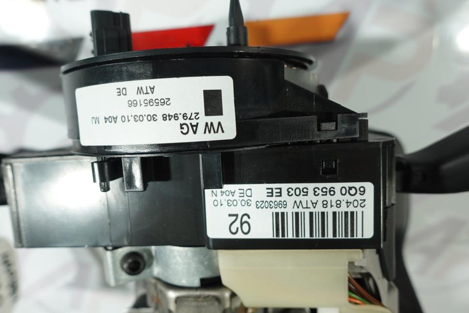 VW Polo 6R Lenksäule komplett Zündschloss Lenkstockschalter M24 – Bild 2